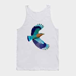 Indian Roller Bird Lowpoly Art Tank Top